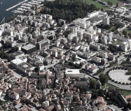 La Rotonda di Locarno, vista aerea