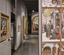 Ala ovest della Galleria Nazionale prima dell’attuale riallestimento, con presenza di vecchi cartelliniAla ovest della Galleria Nazionale prima dell’attuale riallestimento, con presenza di vecchi cartellini (© Hanninen)