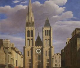 Basilique de Saint-Denis, olio su tela, Étienne-Joseph Bouhot, c.a. 1817 (© Musée d’Art et d’Histoire, Saint-Denis)