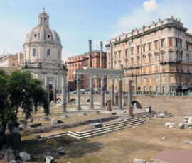 Vista piazza del Foro di Traiano da sud post operam (@Comune Roma)