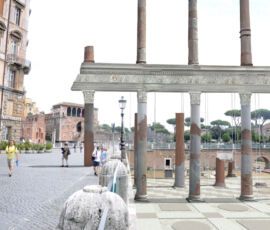 Vista piazza del Foro di Traiano da nord post operam (@Comune Roma)
