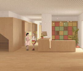 Concorso per il nuovo polo scolastico per il Comune della Marmilla (Medio Campidano, render Sertec Consulting)