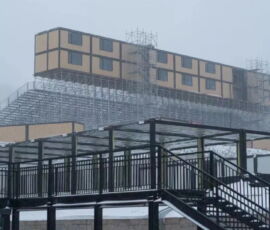 Le strutture olimpiche temporanee nel Genting Snow Park