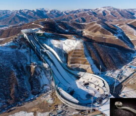 La sede del Centro Nazionale di Ski Jumping “Ruyi di Neve”