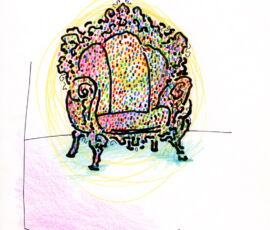 Poltrona di Proust, 2009. Fondo Alessandro Mendini - Collezione Permanente Triennale Milano. Courtesy Archivio Alessandro Mendini