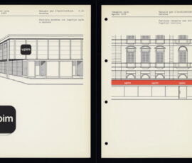 Manuale dell'immagine coordinata UPIM, a cura della Direzione Coordinamento Immagine Aziendale (coordinato da T. Maldonado), 1967-1969. Rinascente Archives, Fondo Alessandro Ubertazzi