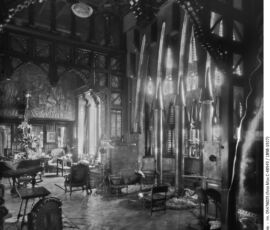 Palazzo Güell fotografato per la mostra di Parigi del 1910 (© Institut Amatller d’Art Hispànic)