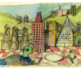 Aldo Rossi, Interno-esterno, 1994 (© Eredi Aldo
Rossi, courtesy Fondazione Aldo Rossi)