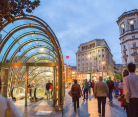 Norman Foster, stazione della in plaza Circular (foto © MITXI; Courtesy Bilbao Turismo)