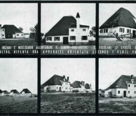 I casoni del Veneto, (da G. Pagano e W. Daniel, Architettura rurale italiana, Hoepli, Milano, 1936)