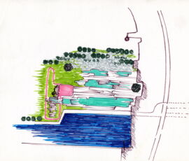 Concorso internazionale - Parc de la Villette Paris, 1982 (Archivio Francesco Somaini)