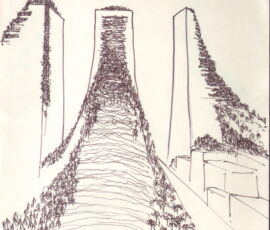 Studio per Spine verdi, 1972 (Archivio Francesco Somaini)