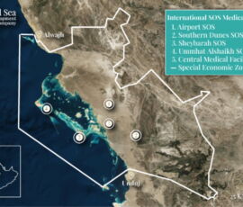 The Red Sea project, mappa (https://www.theredsea.sa/en#)