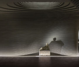 Ingresso piano ipogeo (foto di Giovanni de Sandre per Fondazione Luigi Rovati)