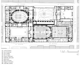 Pianta piano terra: progetto di recupero (© Gaudin Architectes)