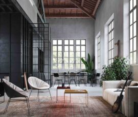 Rendering di un loft residenziale