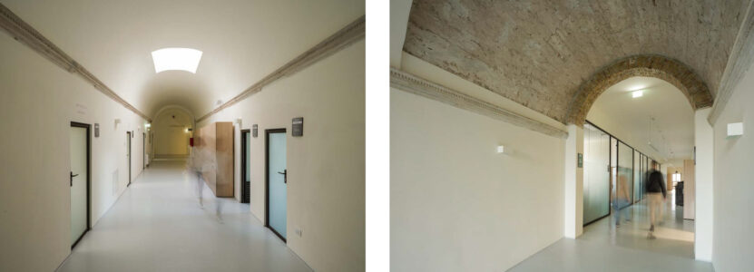 La distribuzione nell'edificio storico (© Mario Ferrara)