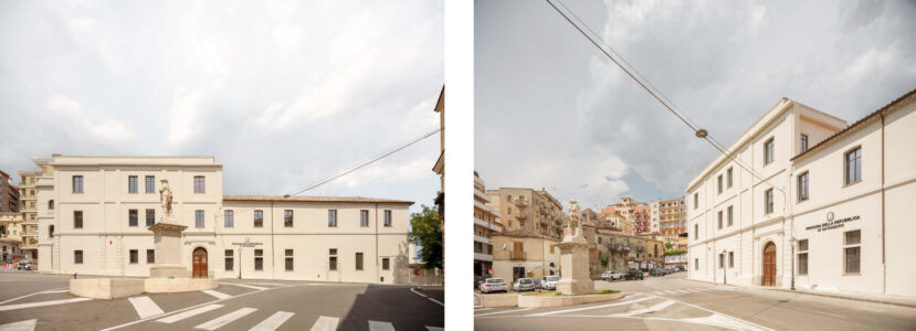 L'edificio storico e la piazza (© Mario Ferrara)
