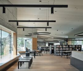 Vicnitore PAO: BUM - Biblioteca Universitaria Mesiano dell’Università di Trento, weber + winterle architetti (© Davide Perbellini)