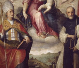 10) Giovanni Balducci detto il Cosci, Madonna con il Bambino e i Santi Gennaro e Aniello, 1600, olio su tavola (Napoli, cattedrale dell’Assunta, sagrestia)