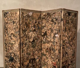 Secondo capitolo, casa dolce casa & idillio e sehnsucht. Un paravento ottocentesco in stile beidermeier ben mostra le contraddizioni domestiche dell'epoca (© Francesca Petretto)