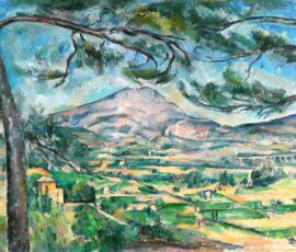 Paul Cezanne, Mont Sainte-Victoire with large pine (circa 1887)