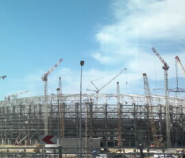 La costruzione dello stadio olimpico