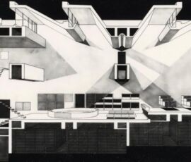 Biblioteca della Prefettura di Oita, 1962-66 (© Arata Isozaki)