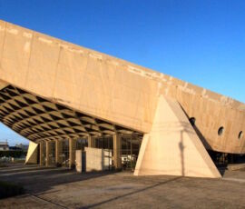 Il Gymnasium della Prefettura di Kagawa in una foto recente (foto di Noriyuki Kawanishi)