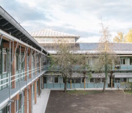 DAM Preis 2023, Auer Weber, Landratsamt Starnberg, prospetto su due piani (foto di Aldo Amoretti)
