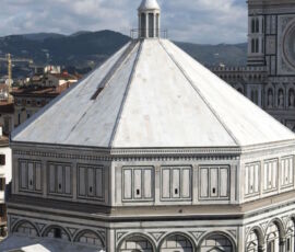Il Battistero dopo i lavori di restauro esterno (© courtesy Opera di Santa Maria del Fiore foto di Claudio Giovannini)
