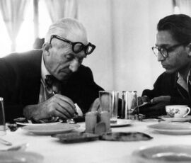 Doshi con Le Corbusier