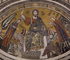 Mosaico absidale dopo il restauro (© Antonio Quattrone)