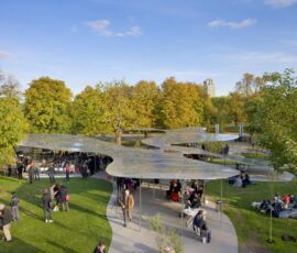 Serpentine Gallery Pavilion 2009; Designed by Kazuyo Sejima and Ryue Nishizawa of SANAA; Photograph © 2009 Claire Byrne