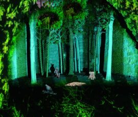La performance teatrale nel giardino di Palazzo Miccichè, courtesy Farm Cultural Park, courtesy Farm Cultural Park