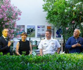 La presentazione del padiglione American Cities, courtesy Farm Cultural Park