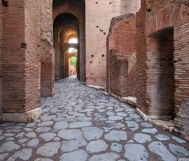 La via Tecta-Clivo della Vittoria vista da ovest (© Stefano Castellani)