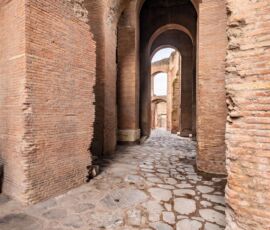 La via Tecta-Clivo della Vittoria vista da est (© Stefano Castellani)