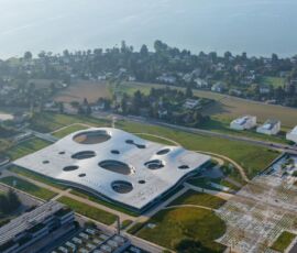 Rolex Learning Center all'École Polytechnique Fédérale (EPFL), Losanna, Svizzera, 2010, Progetto SANAA
(© Iwan Baan)