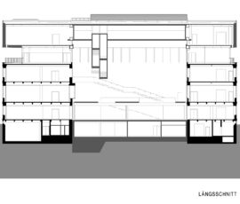 Nuovo museo, sezione (© Certov Winkler Ruck)