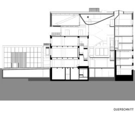 Nuovo museo, sezione (© Certov Winkler Ruck)