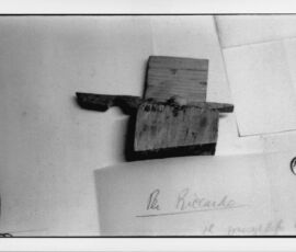 Riccardo Dalisi, Modellino Sedia Del Cece, anni '70, foto Bruno Del Monaco, Courtesy Archivio Riccardo Dalisi
