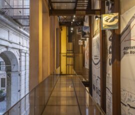 Scala sopra le logge Padiglione Comune di Pisa Urban Center (© Nicola Ughi)