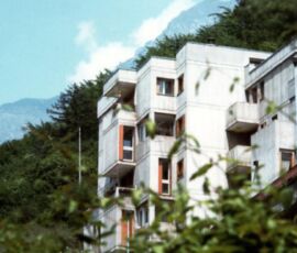 Edifici a Longarone per la ricostruzione post-Vajont