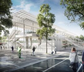 Render della nuova stazione ferroviaria di Sesto San Giovanni; progetto di Ottavio Di Blasi - ODB & Partners (credits, Ottavio Di Blasi - ODB&Partners)