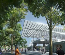 Render della nuova stazione ferroviaria di Sesto San Giovanni; progetto di Ottavio Di Blasi - ODB & Partners (credits, Ottavio Di Blasi - ODB&Partners)