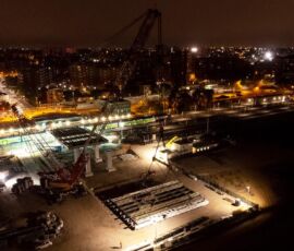 Lavori di realizzazione della nuova stazione ferroviaria a scavalco (credits, MilanoSesto)