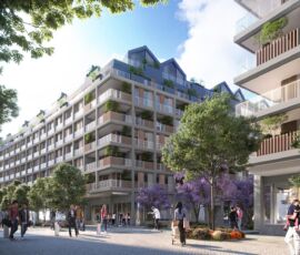 Render del progetto delle residenze di edilizia convenzionata di Unione 0; progetto Barreca & La Varra (credits, Barreca & La Varra)