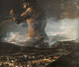 Goya, Il Colosso (courtesy Real Academia de Bellas Artes de San Fernando)