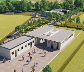 Impianto sportivo Migliaretto, render (© Comune di Mantova)